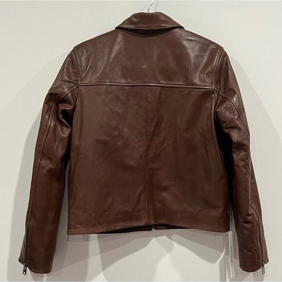 NEW NWT Reformation The Collection Aimee Leather Jacket - Picture 6 of 14